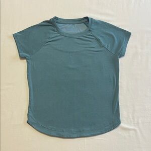 Athleta Short Sleeve Crewneck Tee in Teal Blue